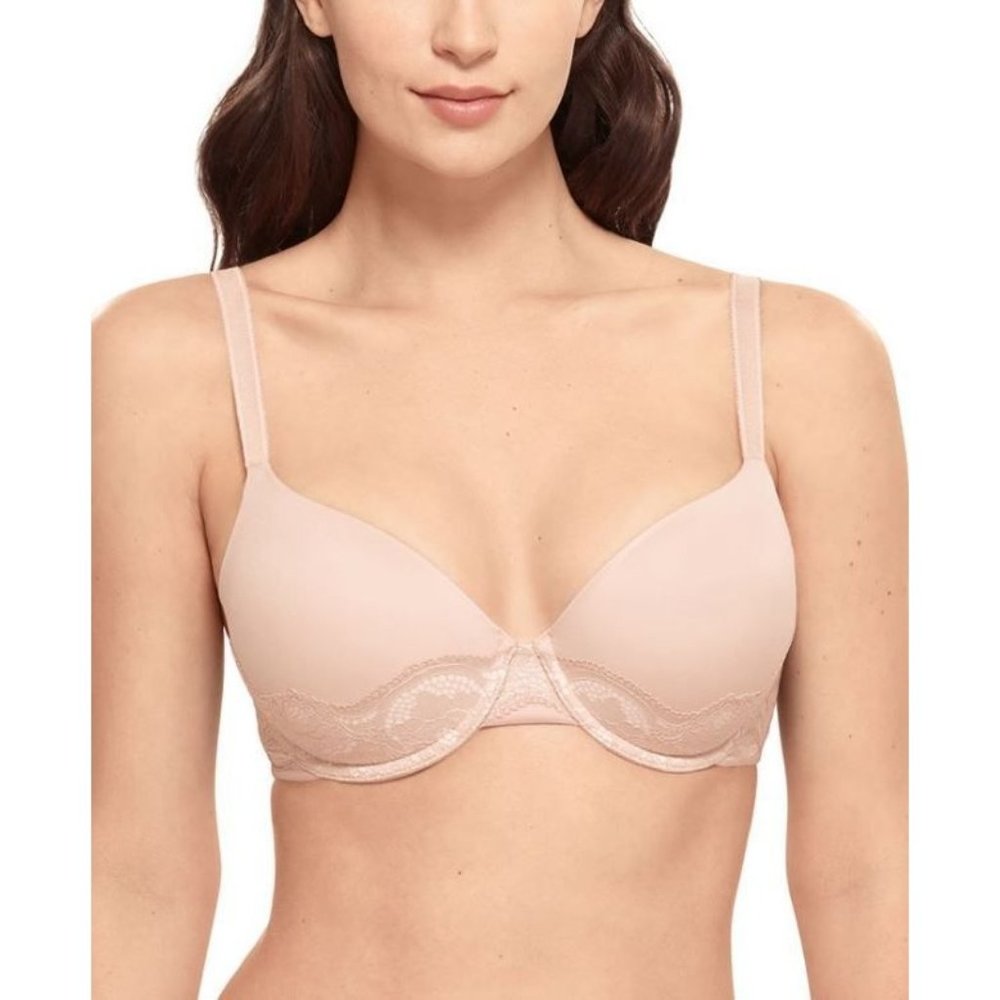 Wacoal NWT Women's Rose Dust Lace Style Standard Contour Underwire Bra Size 38DD